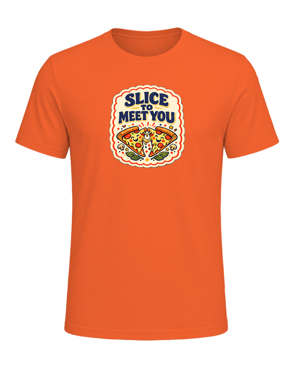 Slice To Meet You Tee — Orange