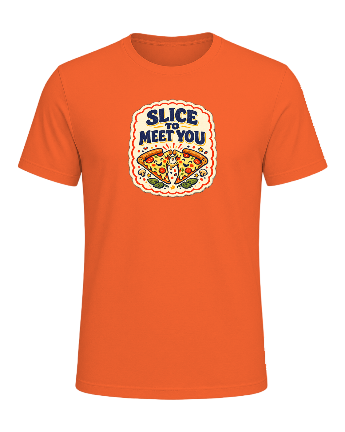 Slice To Meet You Tee — Orange