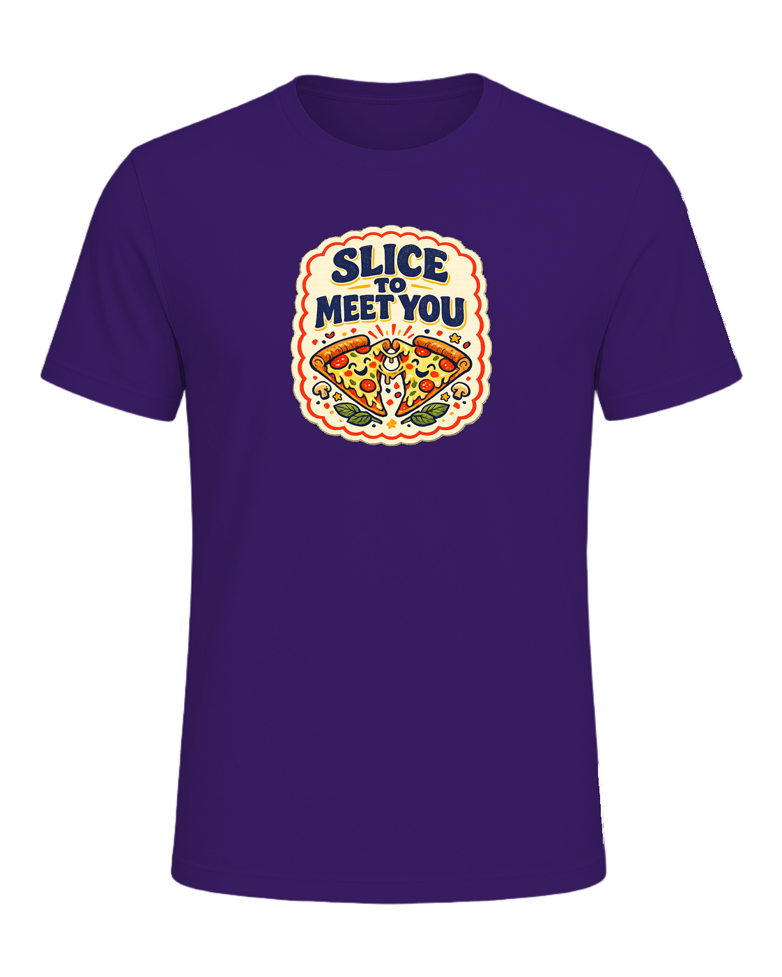 Slice To Meet You Tee — Team Purple