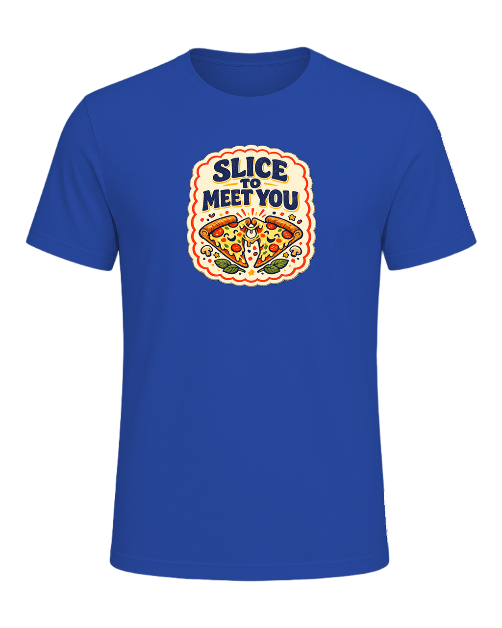 Slice To Meet You Tee — True Royal