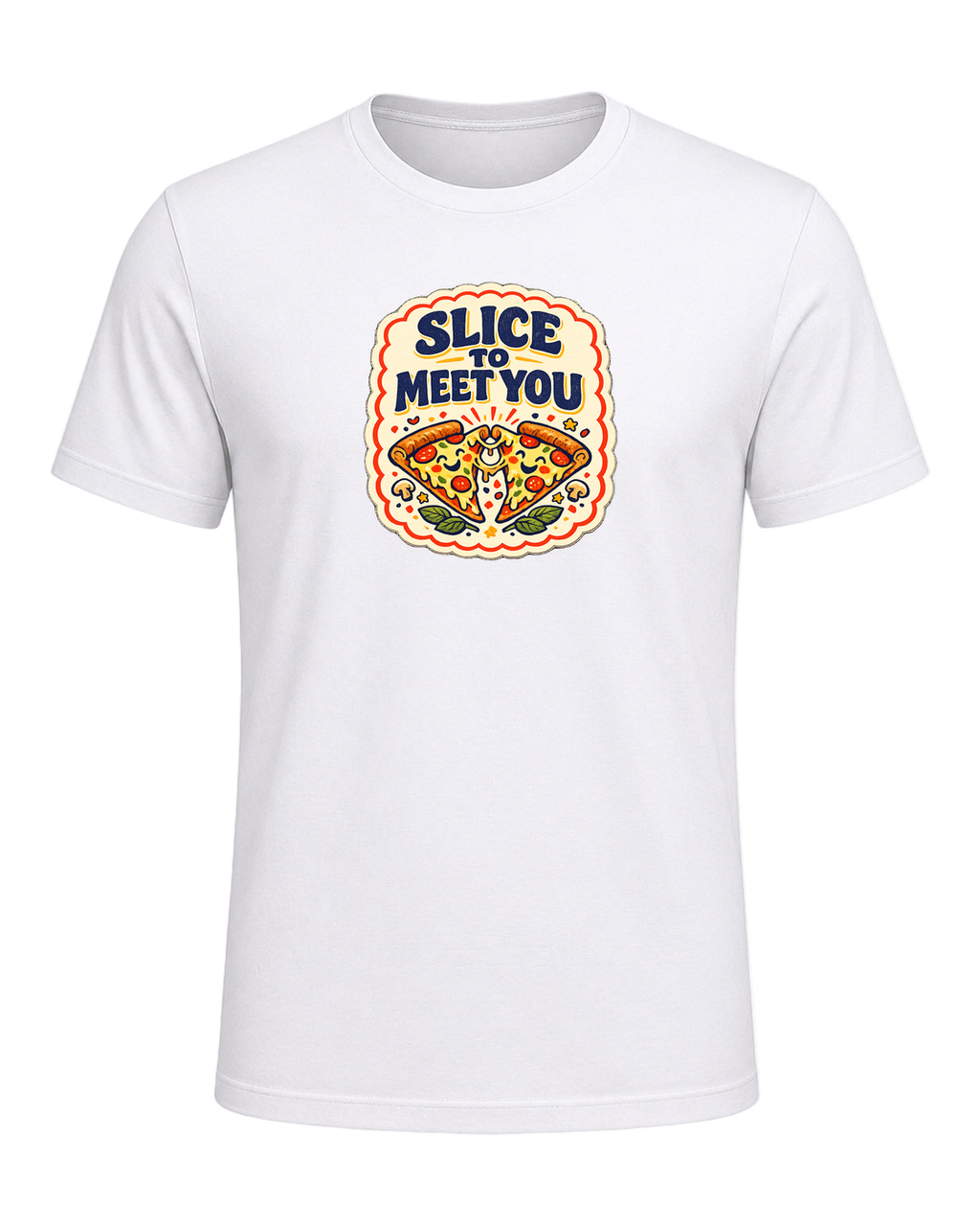 Slice To Meet You Tee — White