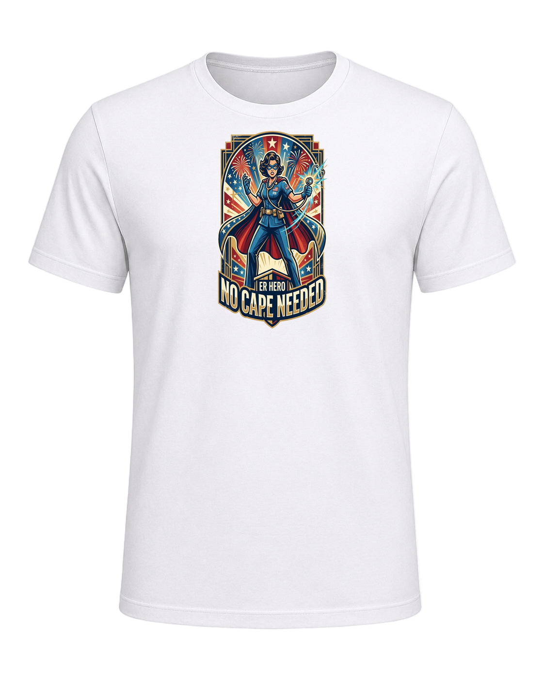 ER Nurse Superhero — White
