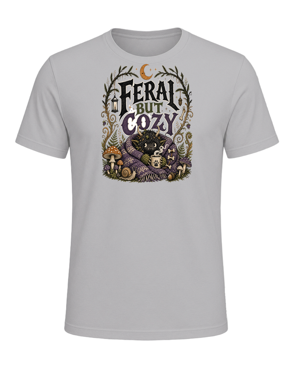 FERAL BUT COZY — Athletic Heather