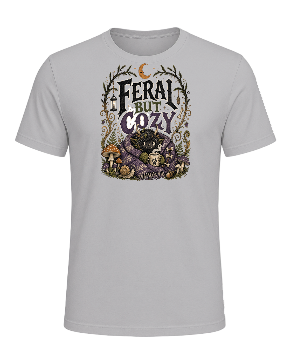 FERAL BUT COZY — Athletic Heather