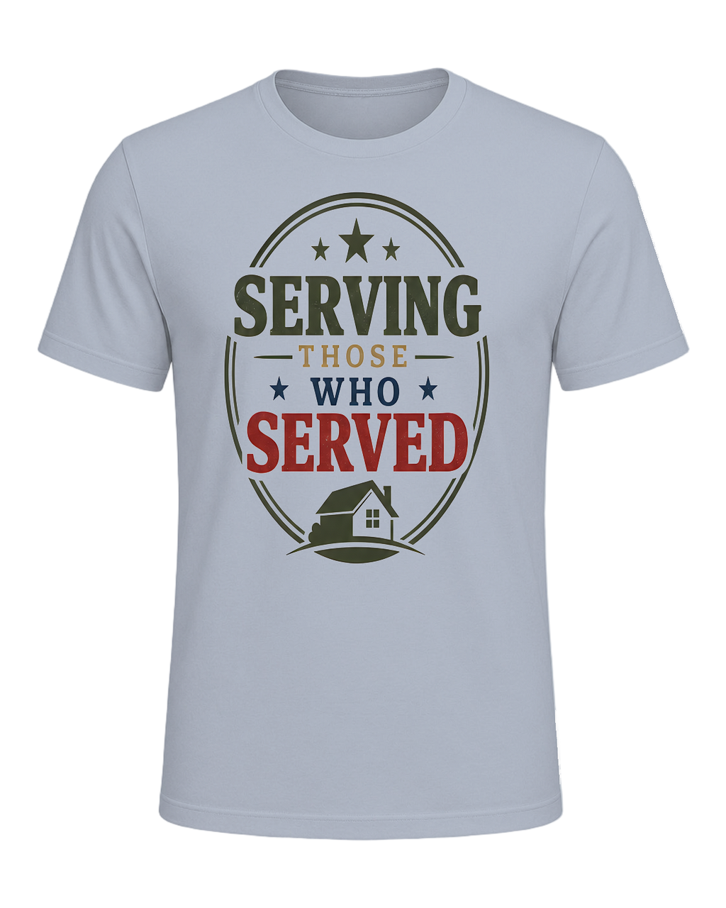 SERVING THOSE WHO SERVED — Light Blue