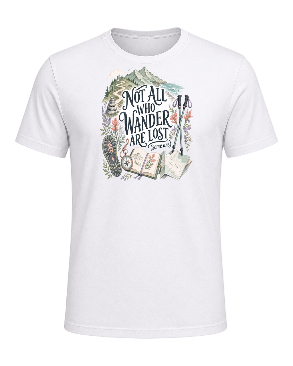 NOT ALL WHO WANDER ARE LOST (some are) — White