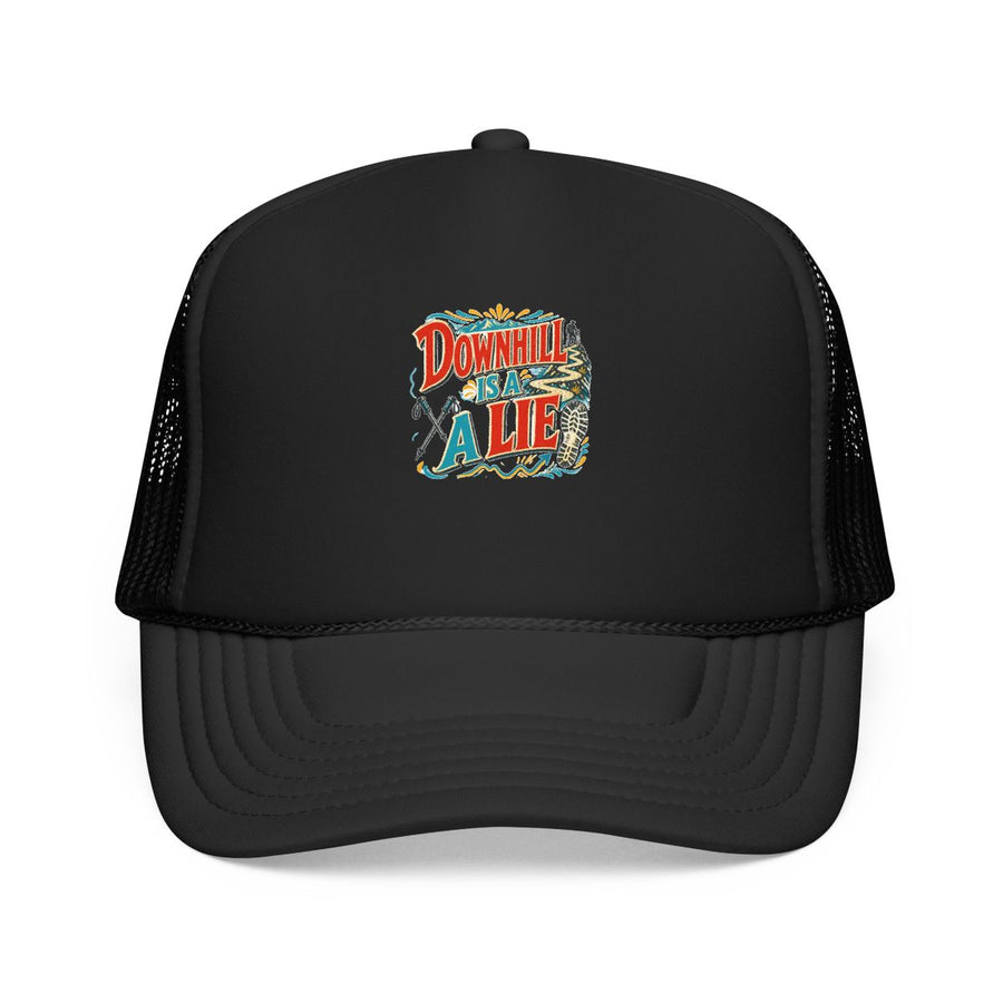 Funny Hiking Hat — Downhill Is a Lie
