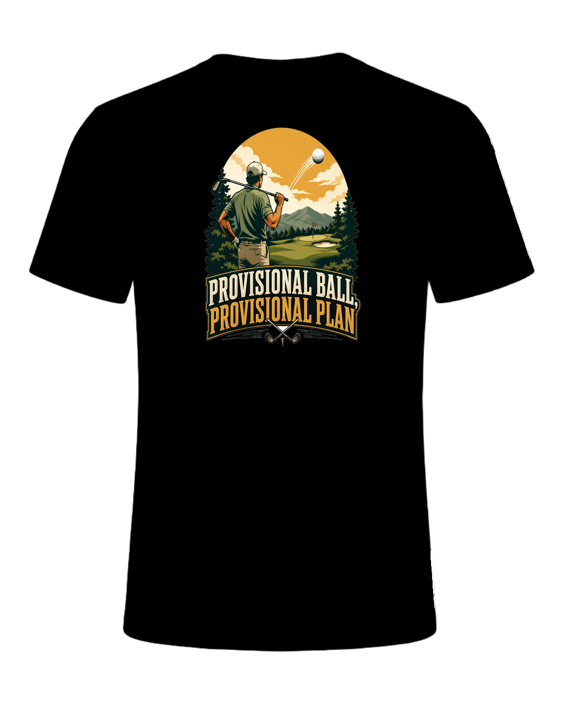 provisional ball, provisional plan — Black