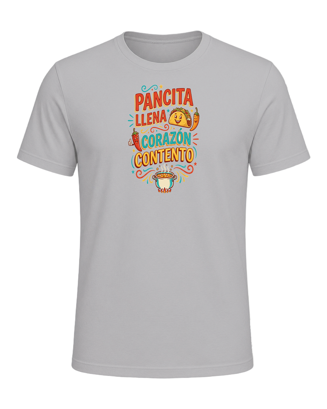 PANCITA LLENA CORAZÓN CONTENTO — Athletic Heather