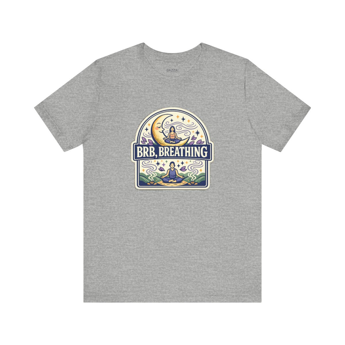 Funny Mindfulness T-Shirt — Brb, Breathing — meditation mindful t-shirt design by Margaux