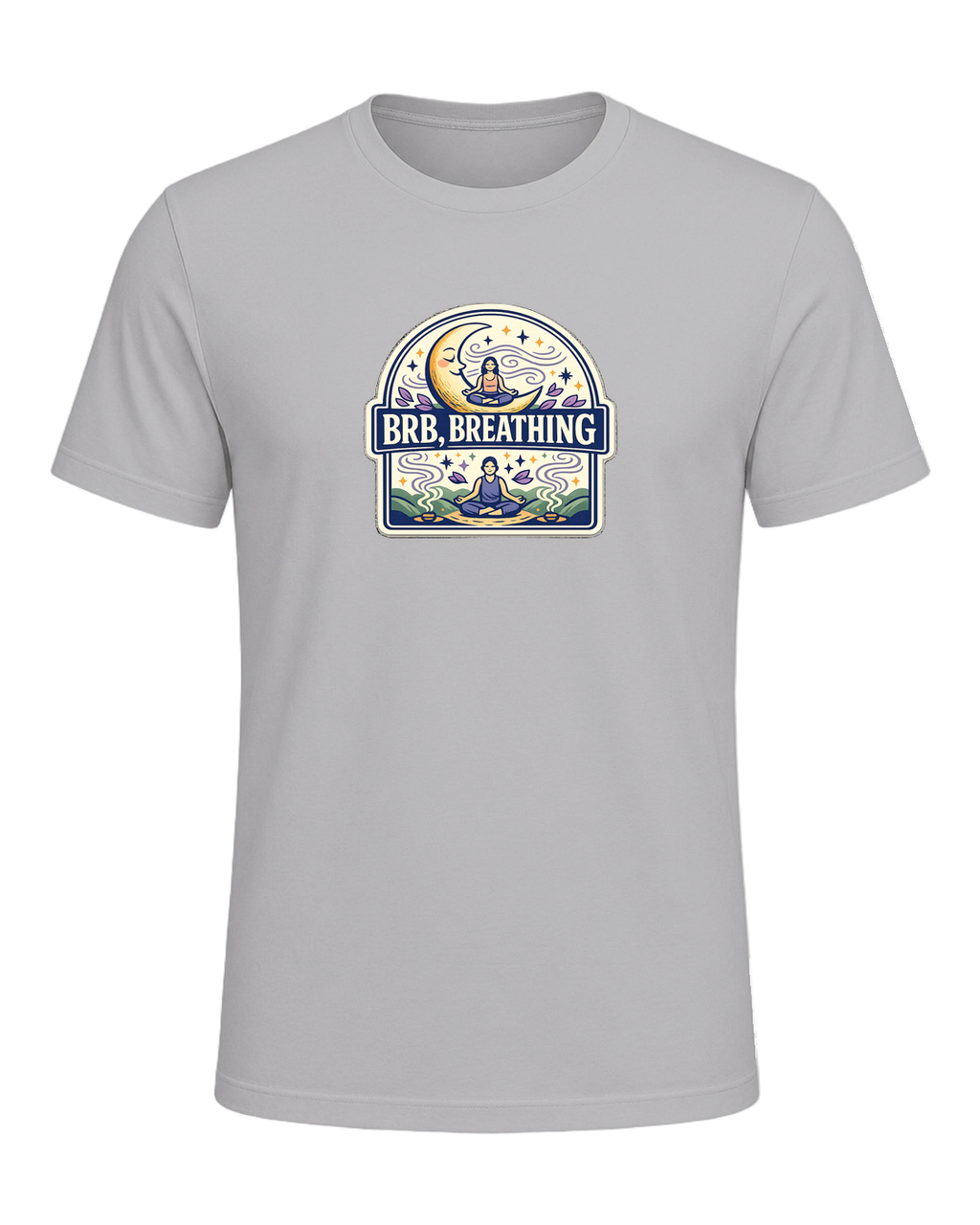Brb, Breathing Tee — Athletic Heather