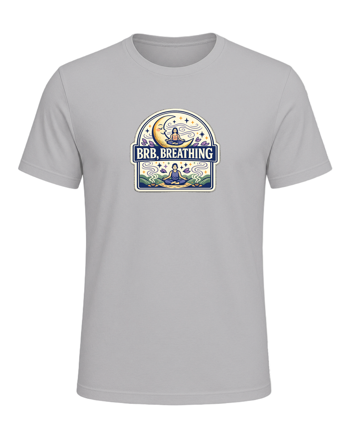 Brb, Breathing Tee — Athletic Heather