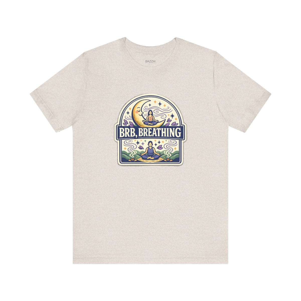 Funny Mindfulness T-Shirt — Brb, Breathing — meditation mindful t-shirt design by Margaux