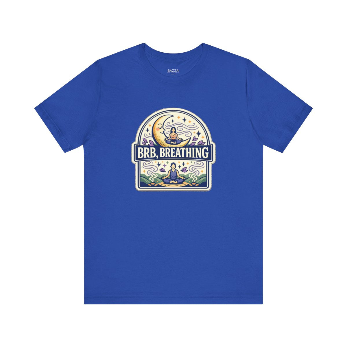 Funny Mindfulness T-Shirt — Brb, Breathing — meditation mindful t-shirt design by Margaux