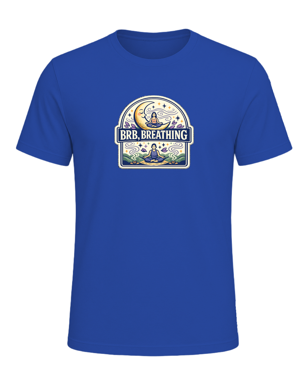 Brb, Breathing Tee — True Royal