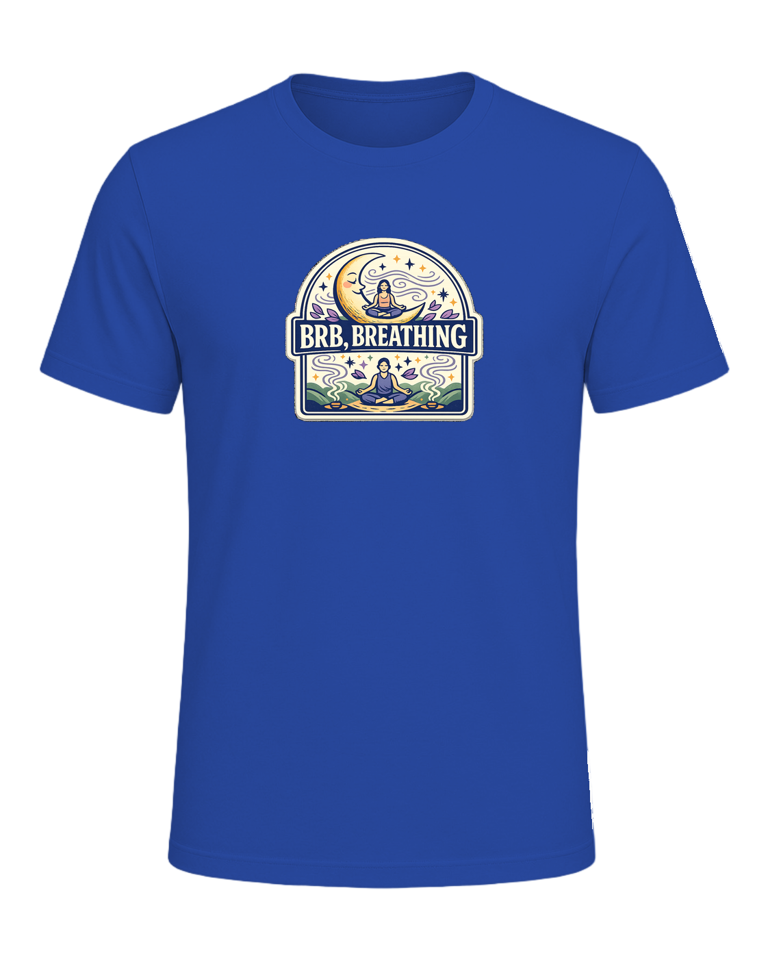 Brb, Breathing Tee — True Royal