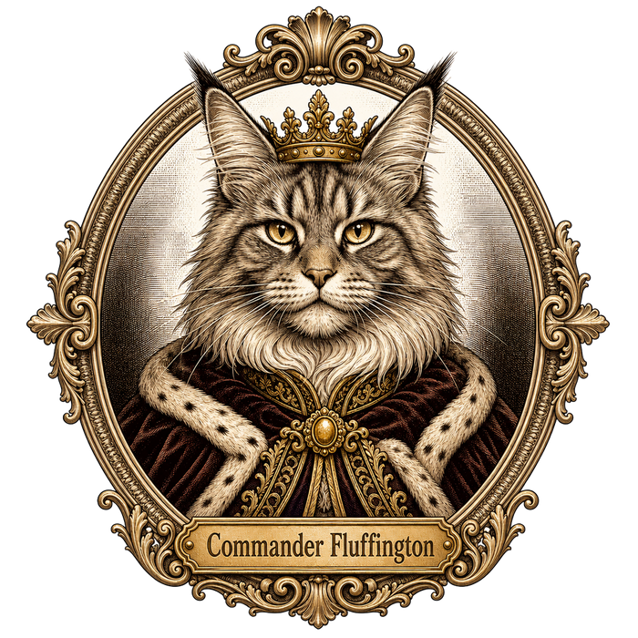 Commander Fluffington Majestic Portrait