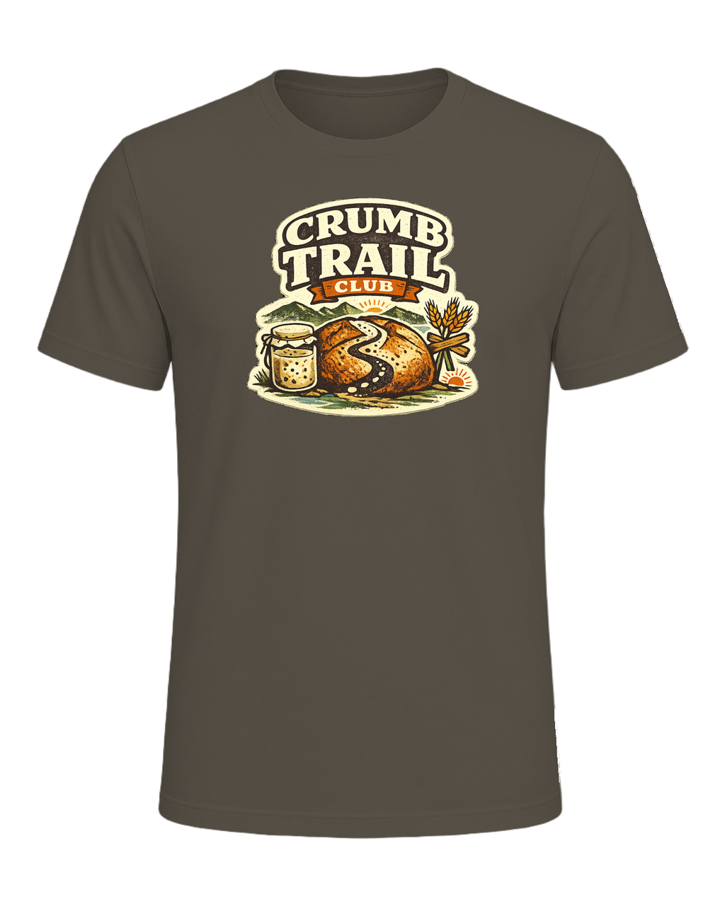 Crumb Trail Club Tee — Army