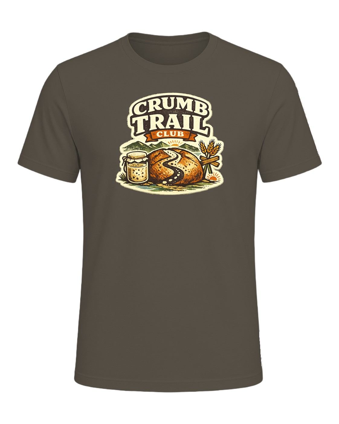 Crumb Trail Club Tee — Army