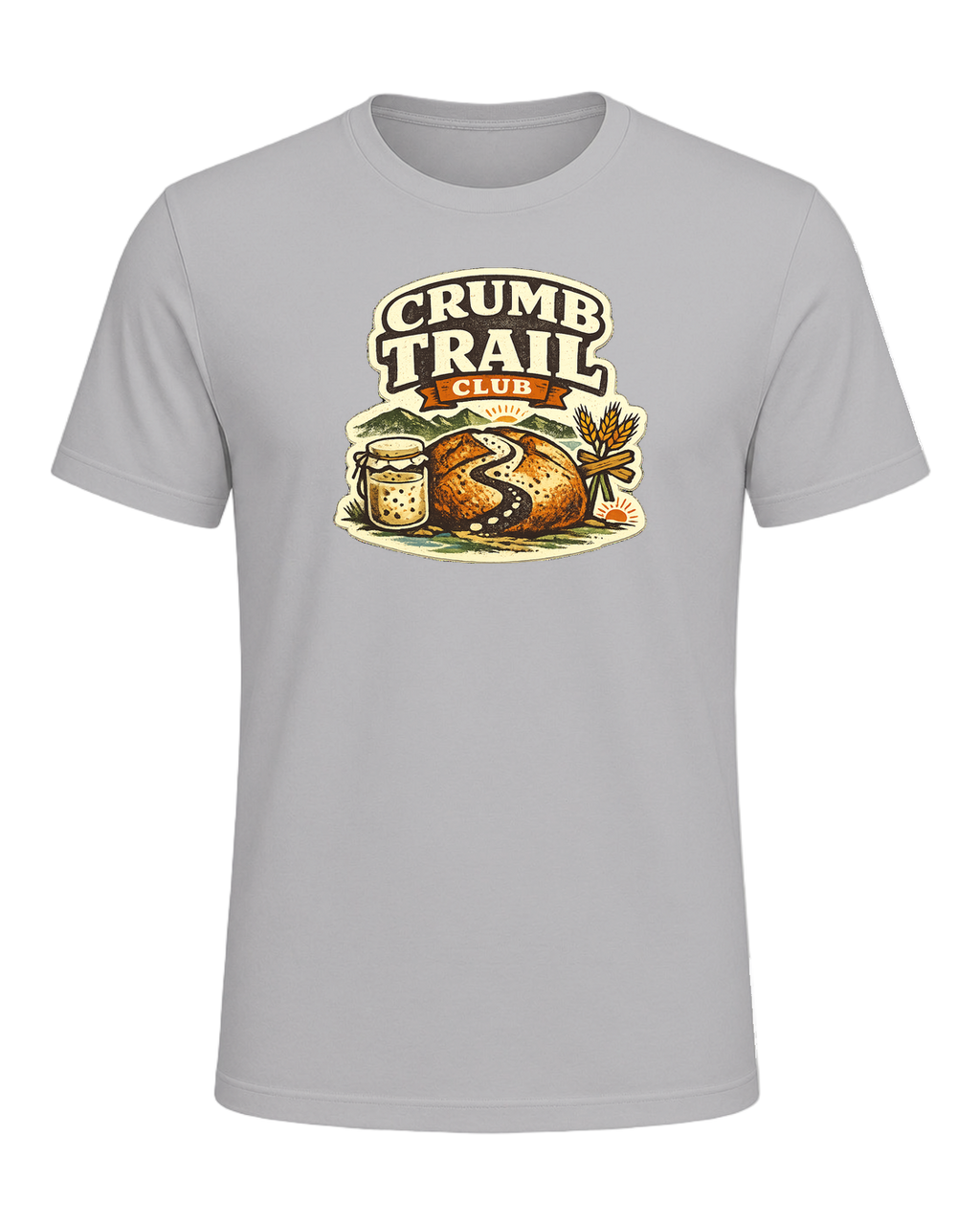 Crumb Trail Club Tee — Athletic Heather