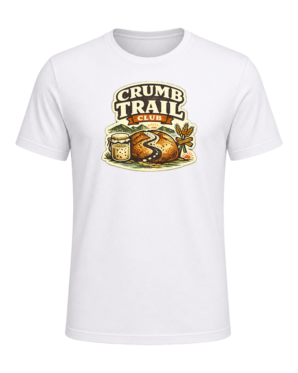 Crumb Trail Club Tee — White