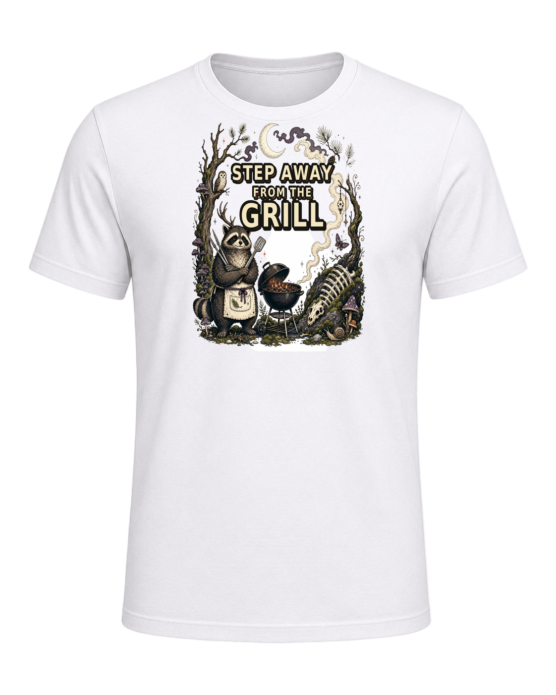 STEP AWAY FROM THE GRILL — White