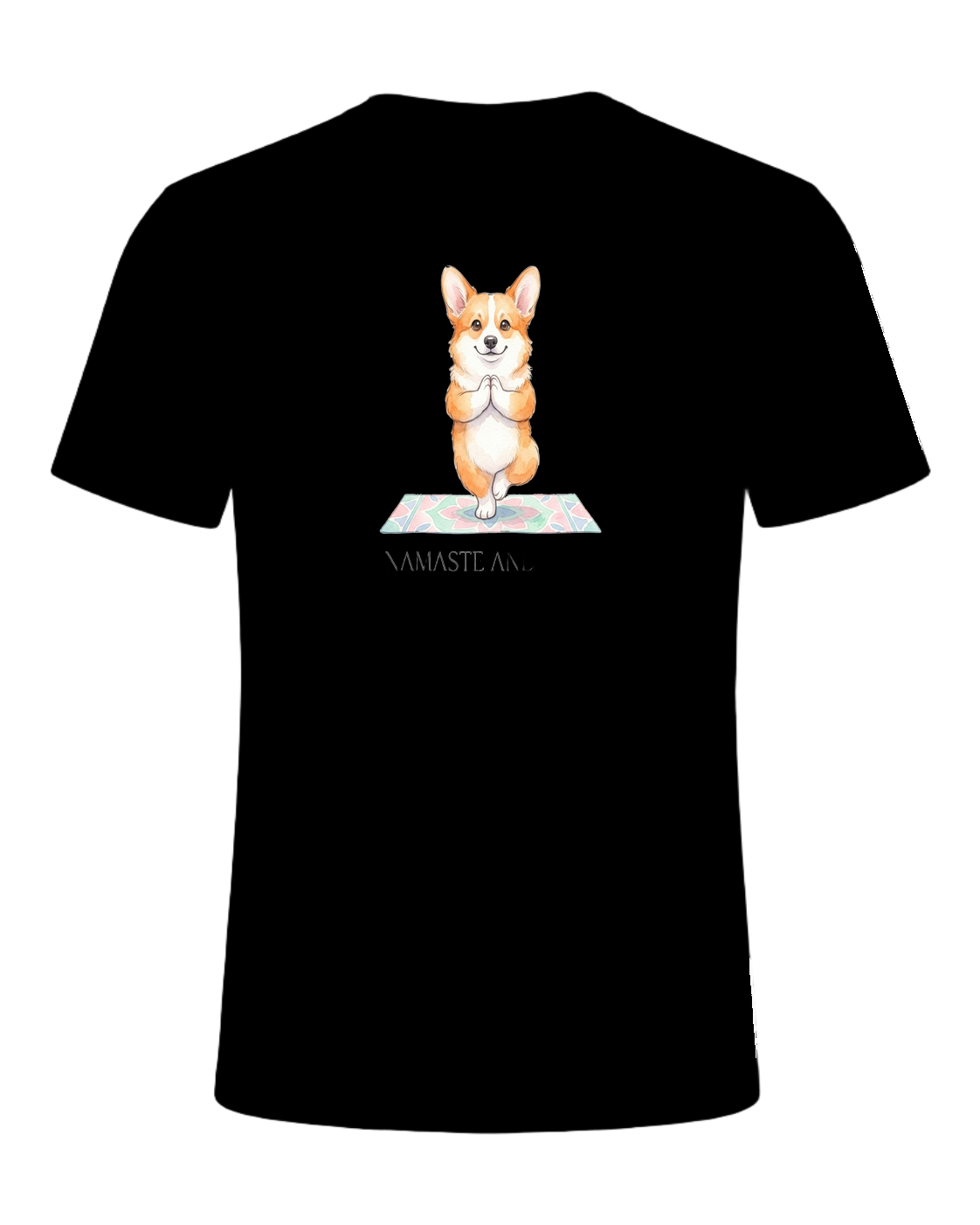 Corgi + Yoga — Black