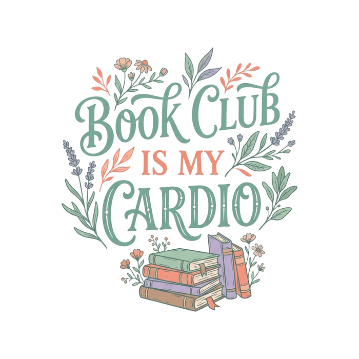 BOOK CLUB IS MY CARDIO - Bold Lettering Tee