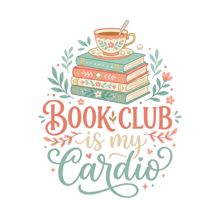 Cozy Book Stack and Tea Tee