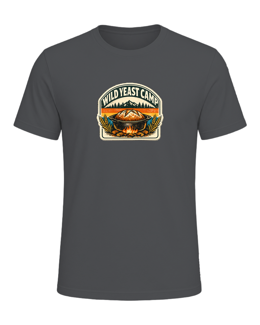 Wild Yeast Camp Tee — Asphalt