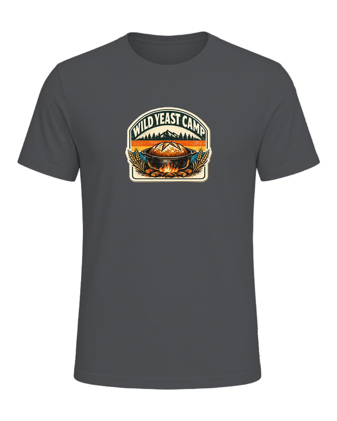 Wild Yeast Camp Tee — Asphalt