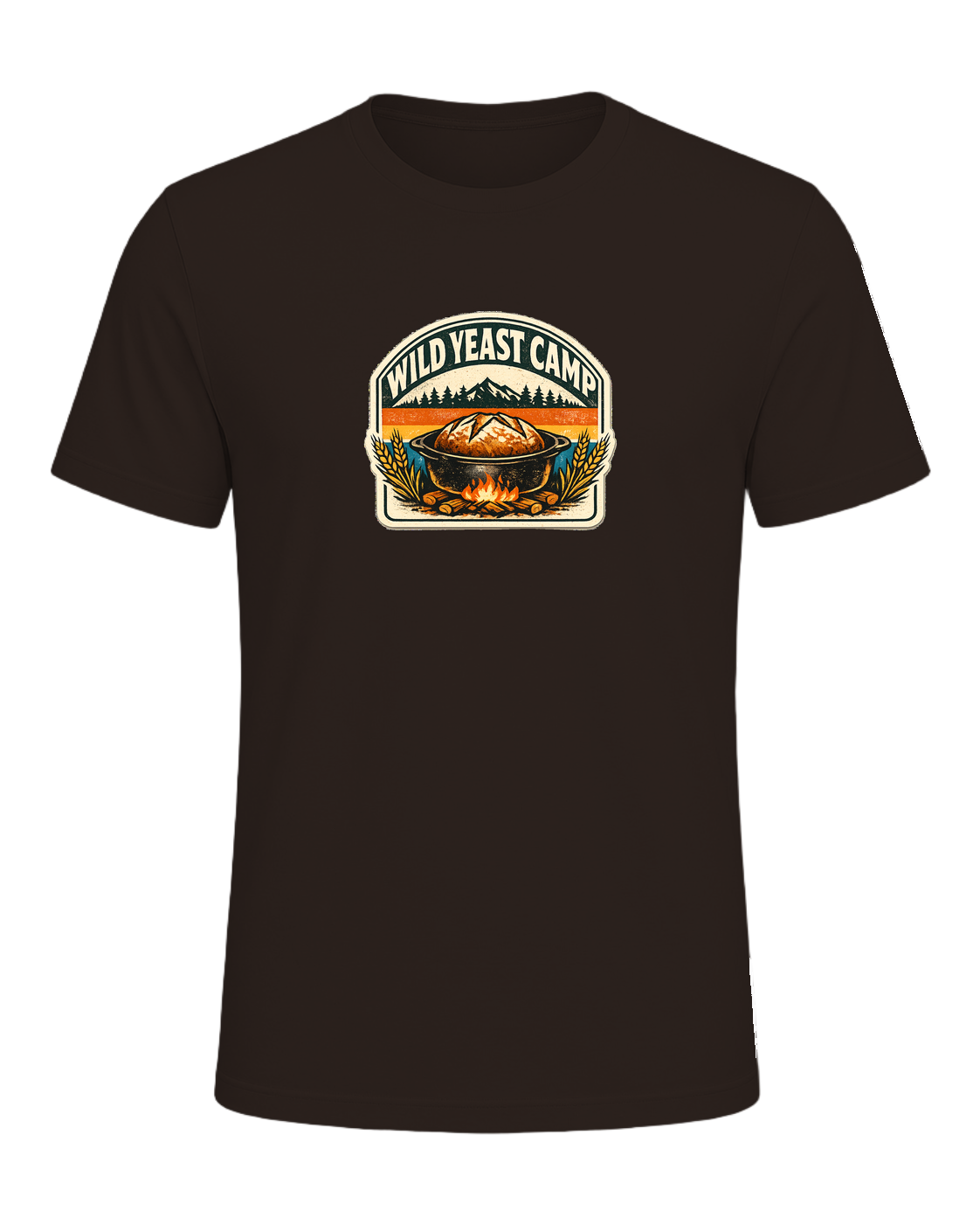 Wild Yeast Camp Tee — Brown