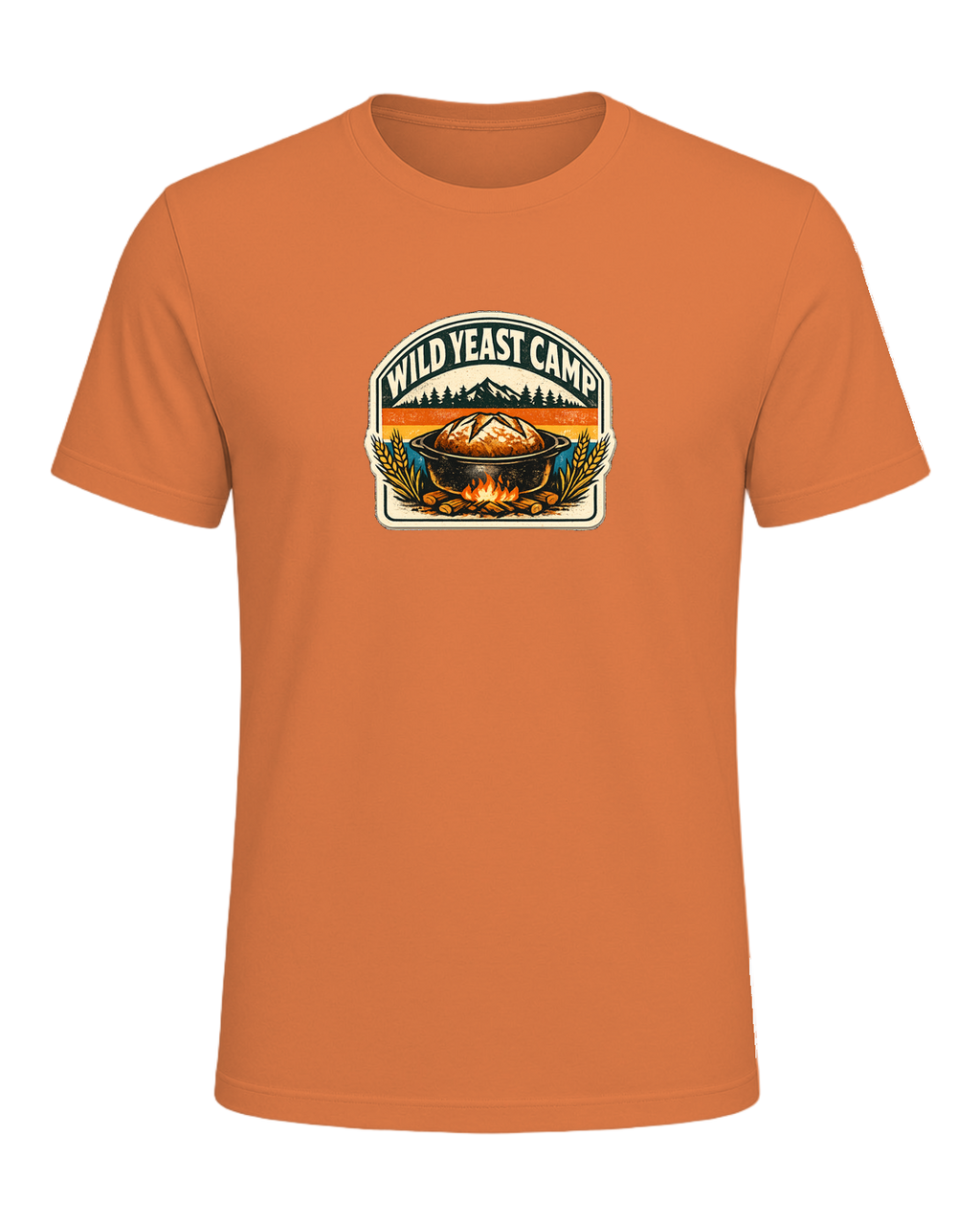 Wild Yeast Camp Tee — Burnt Orange