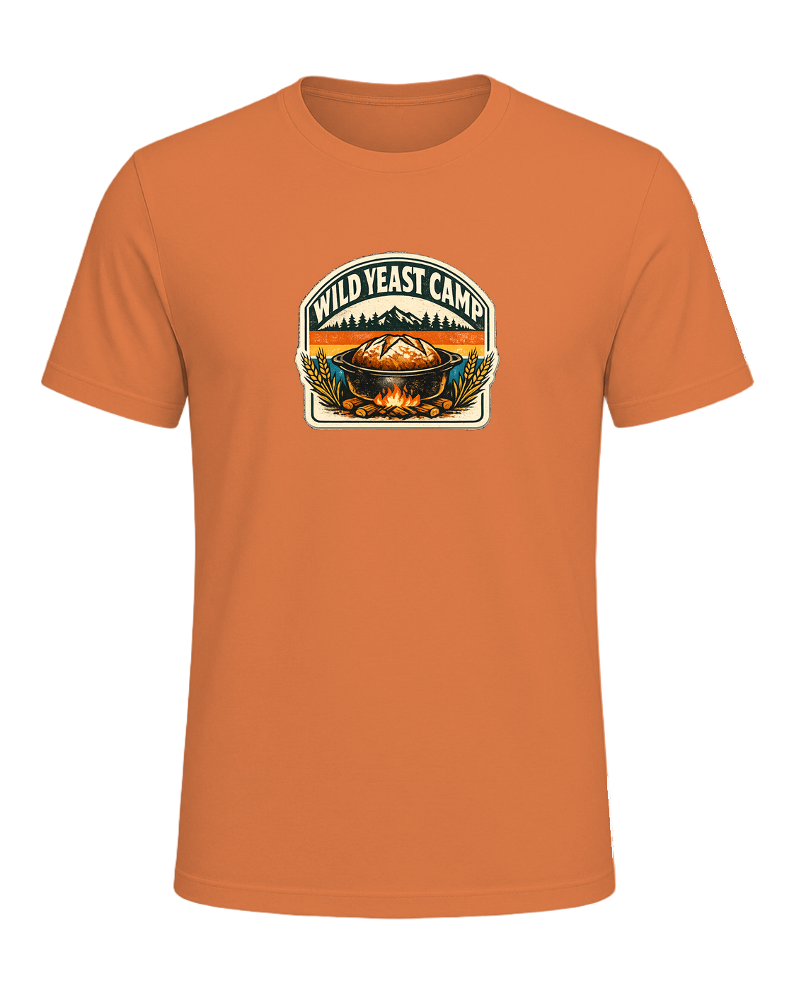 Wild Yeast Camp Tee — Burnt Orange