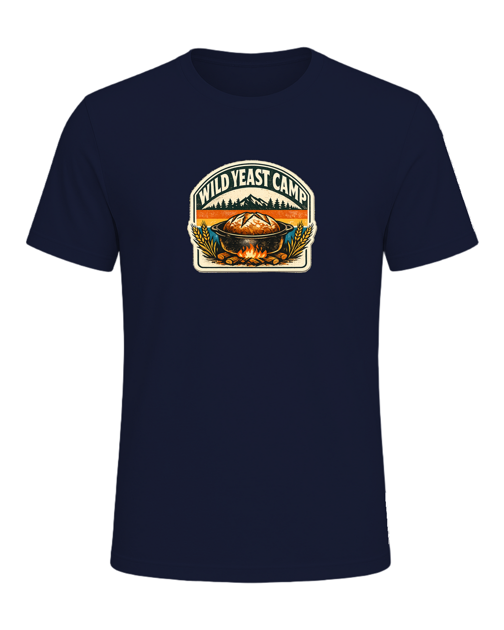 Wild Yeast Camp Tee — Navy