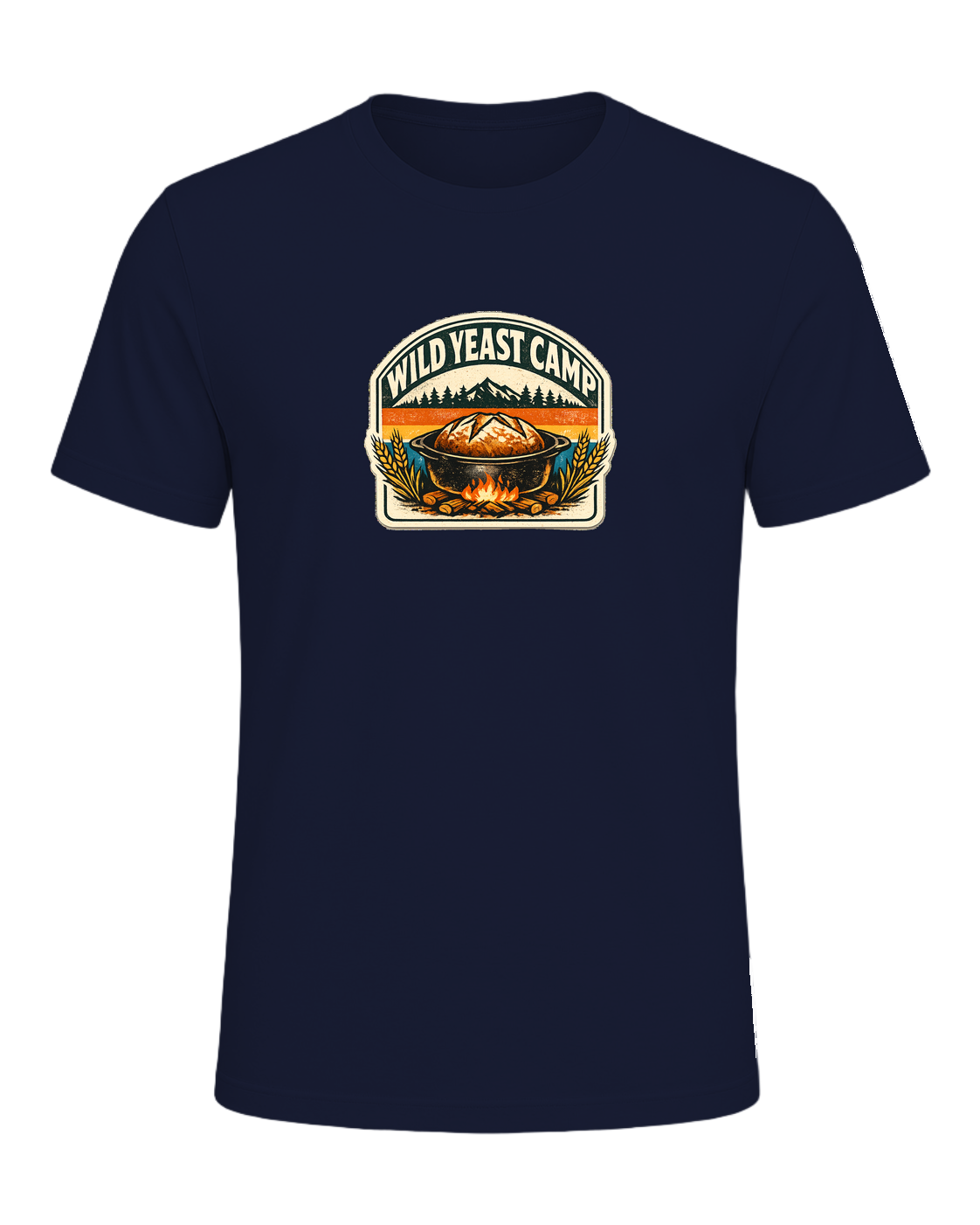 Wild Yeast Camp Tee — Navy
