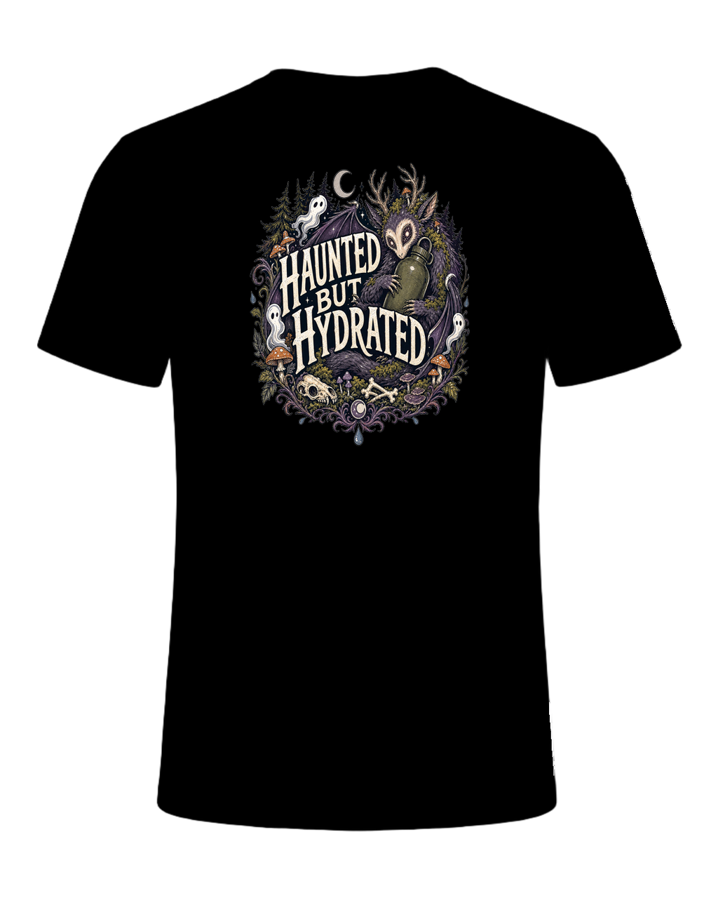 HAUNTED BUT HYDRATED — Black