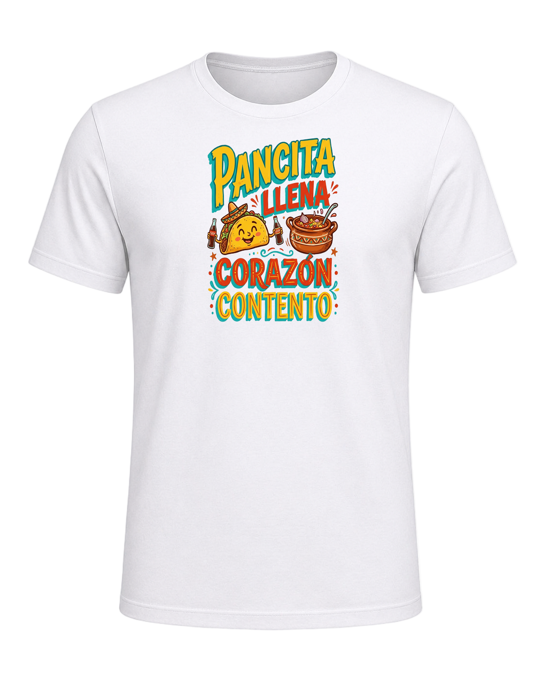 PANCITA LLENA CORAZÓN CONTENTO — White