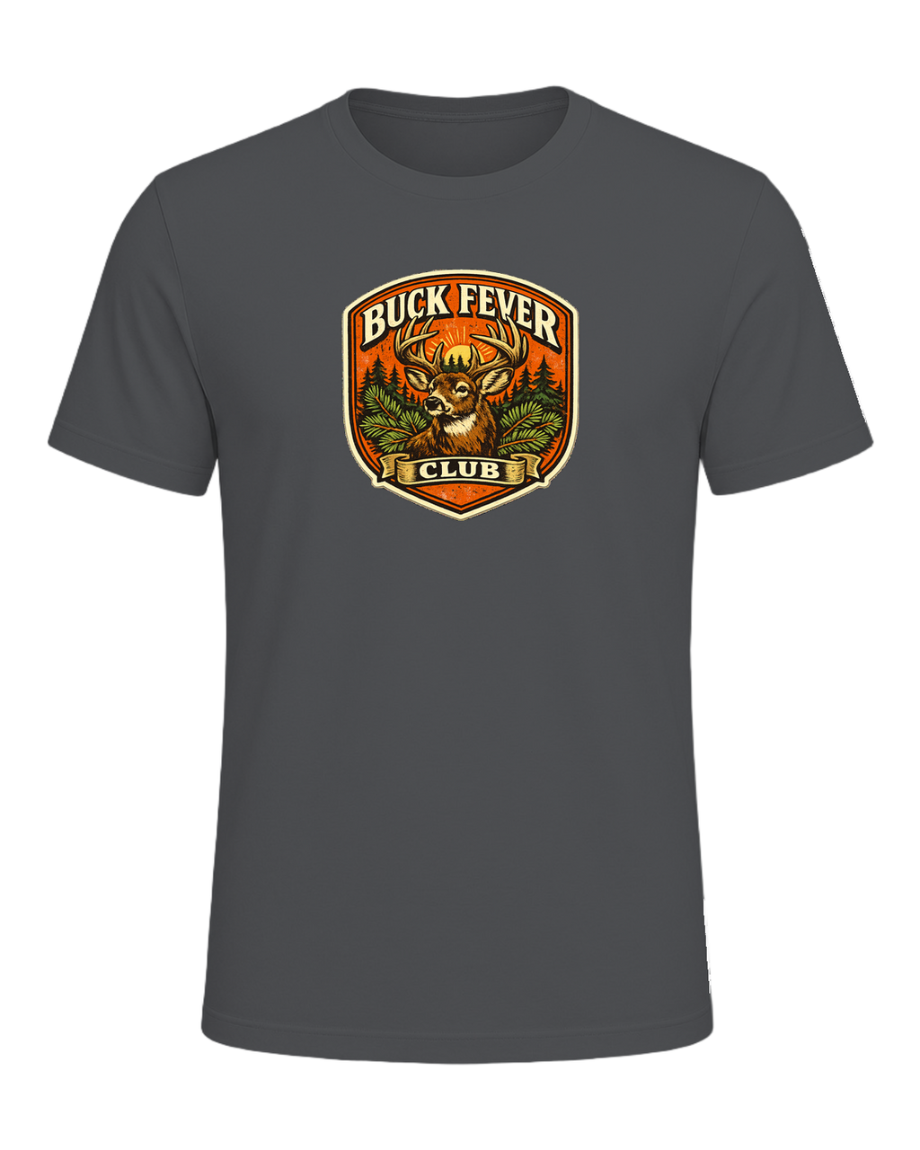 Buck Fever Club Tee — Asphalt
