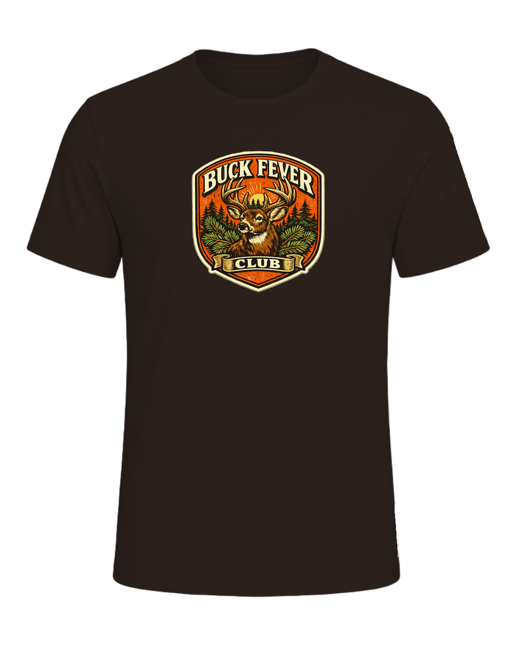 Buck Fever Club Tee — Brown