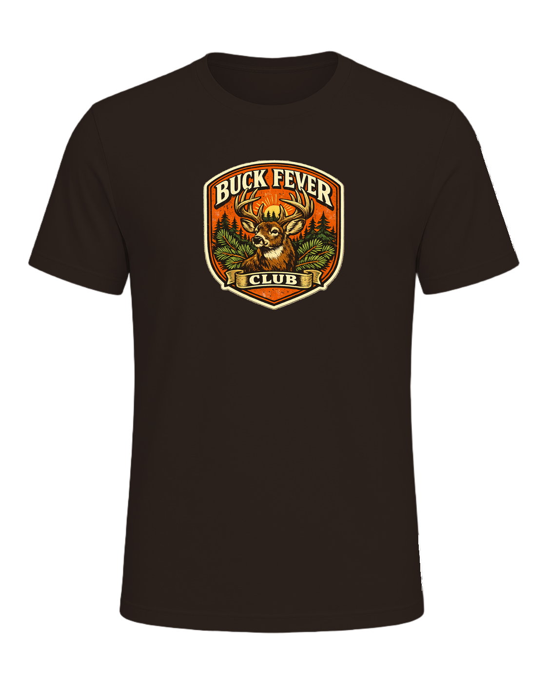 Buck Fever Club Tee — Brown
