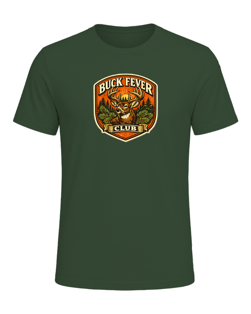 Buck Fever Club Tee — Heather Forest