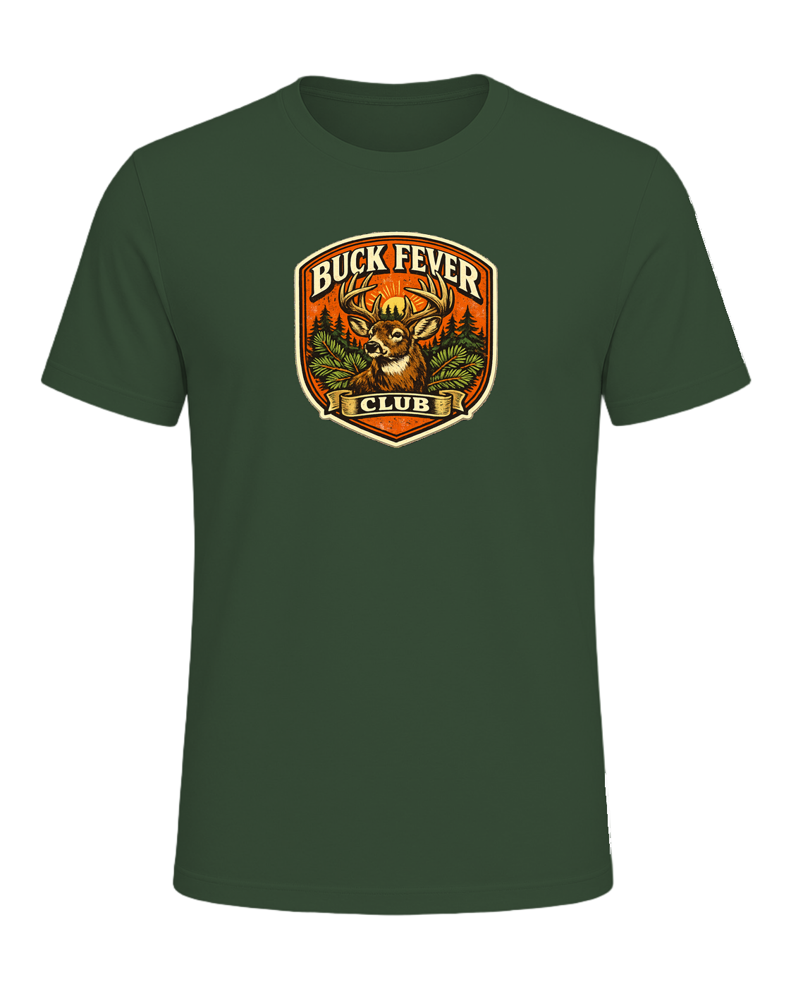 Buck Fever Club Tee — Heather Forest