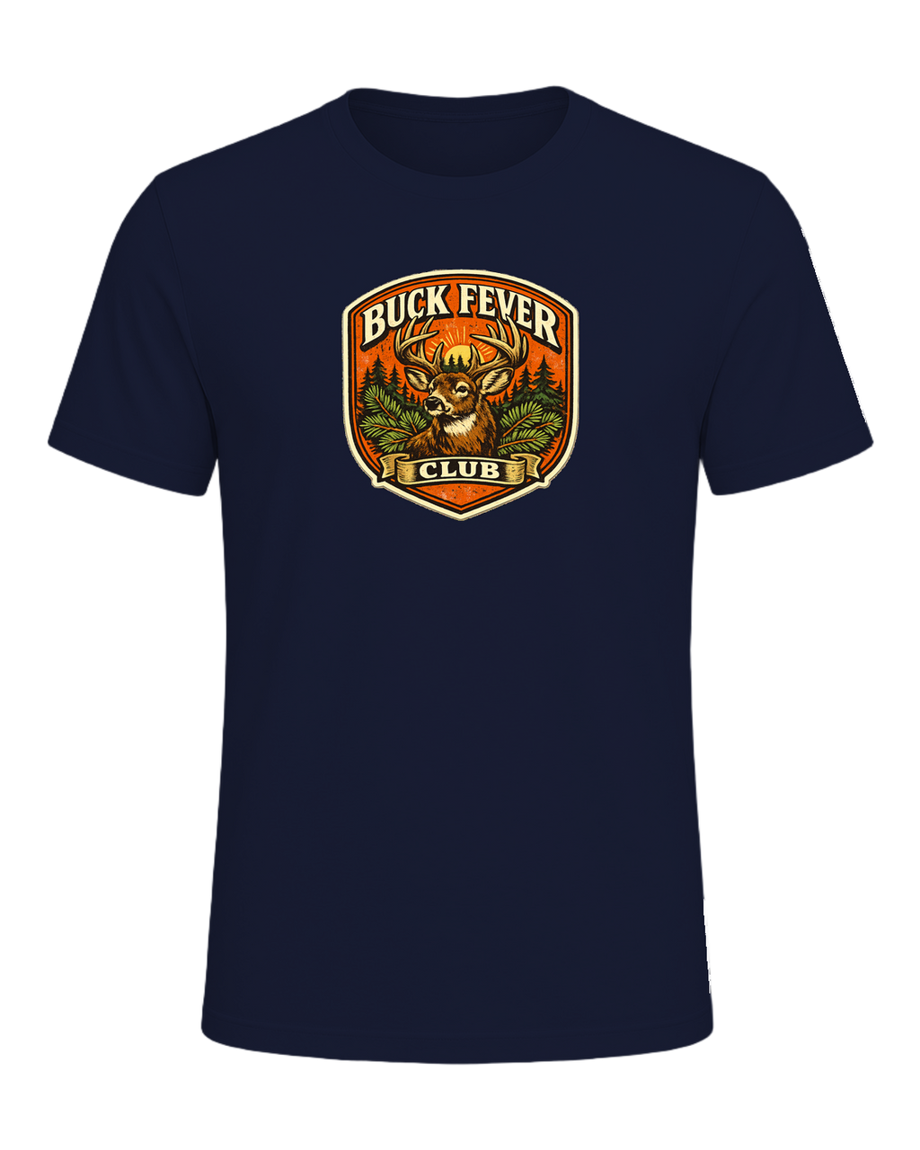 Buck Fever Club Tee — Navy