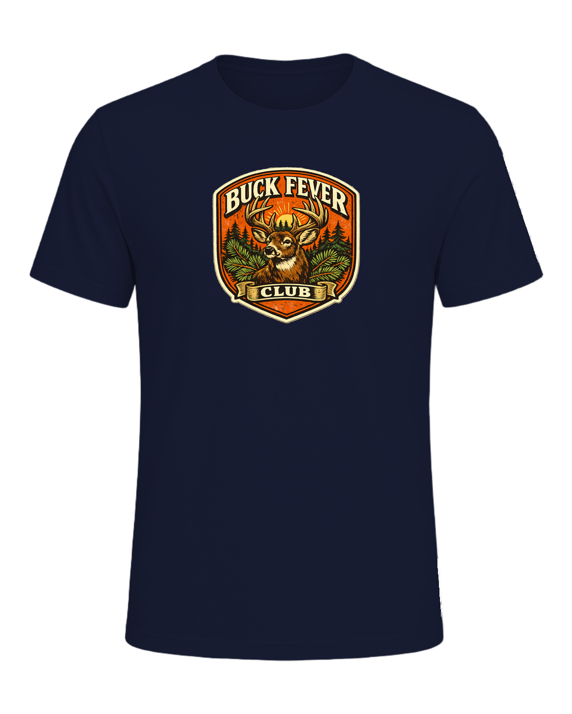 Buck Fever Club Tee — Navy