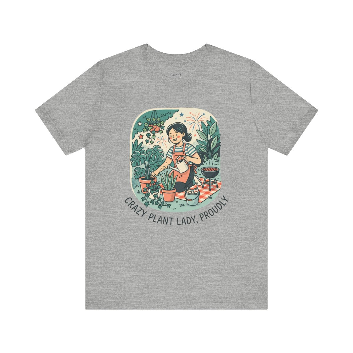 Houseplant Obsessed T-Shirt — Crazy Plant Lady, Proudly — plant mom t-shirt design