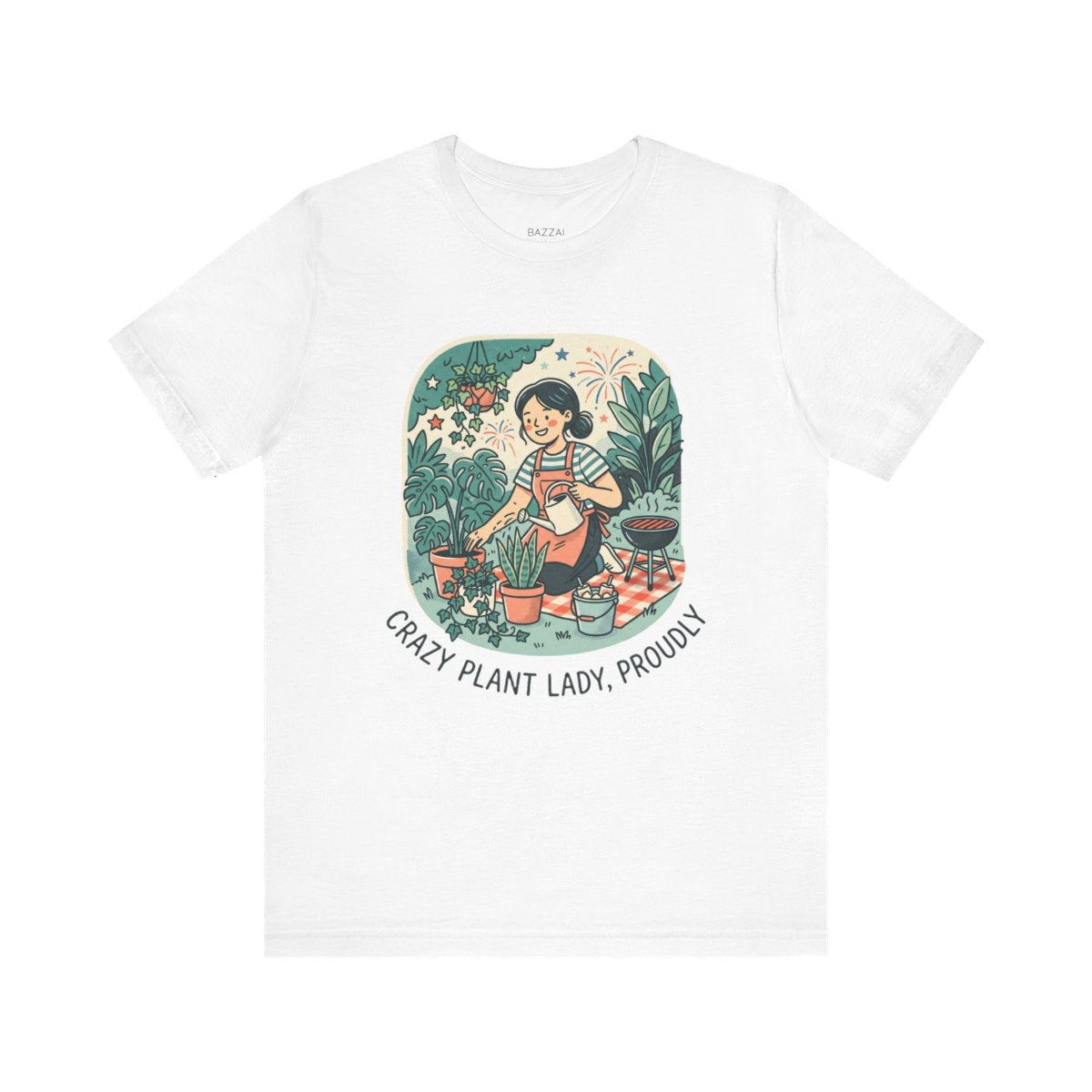 Houseplant Obsessed T-Shirt — Crazy Plant Lady, Proudly — plant mom t-shirt design