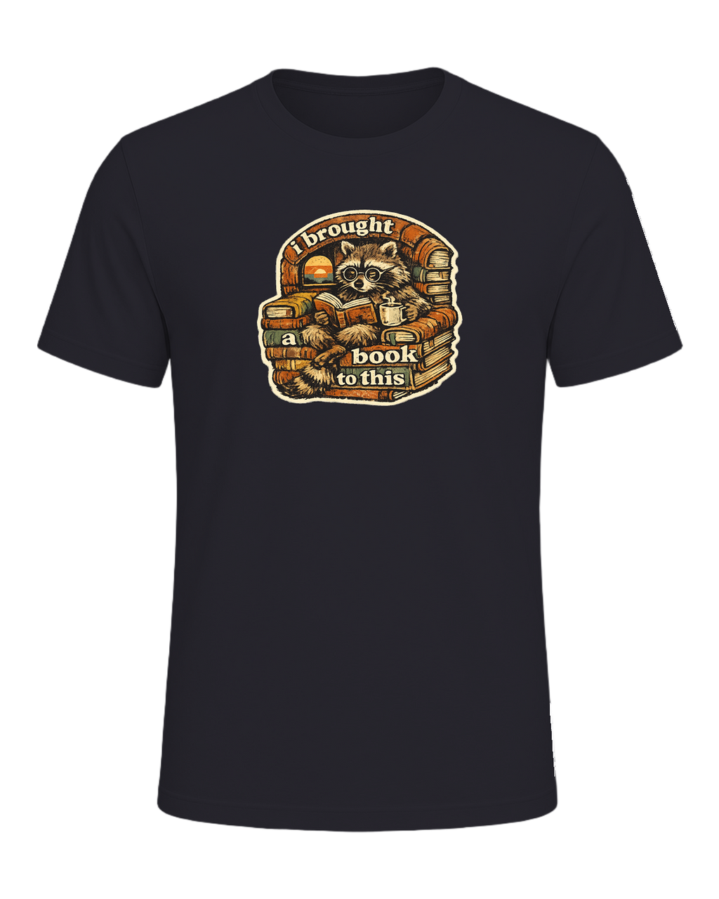 I Brought A Book To This Tee — Dark Grey