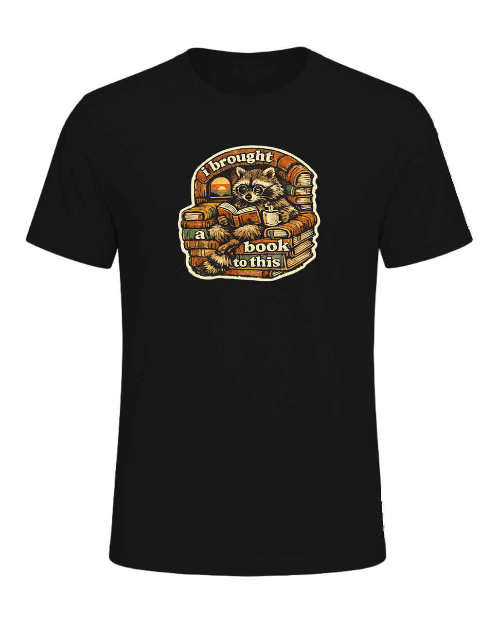 I Brought A Book To This Tee — Dark Grey Heather