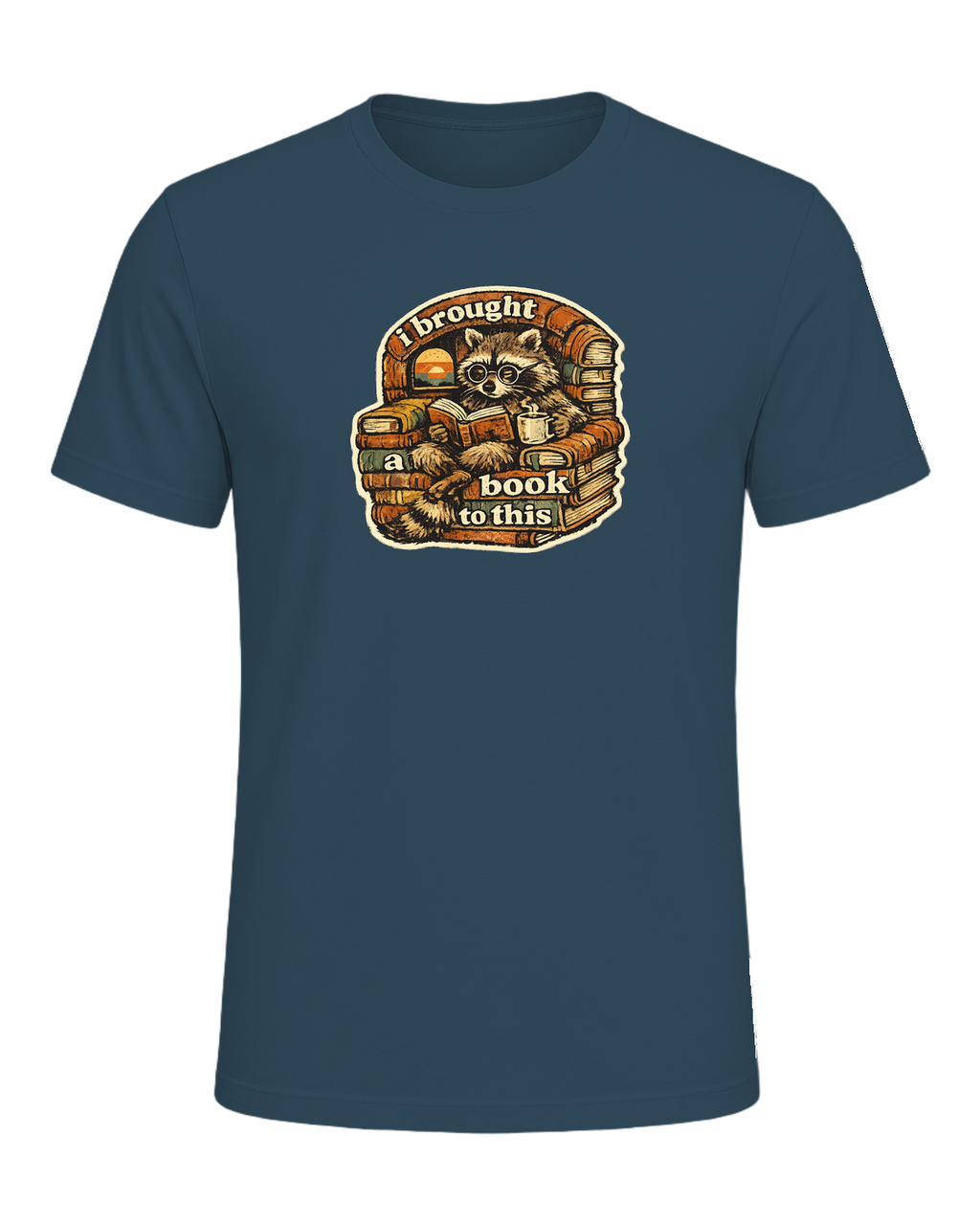 I Brought A Book To This Tee — Deep Teal